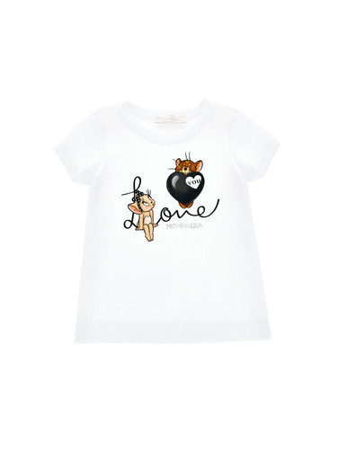 monnalisa kids t shirt bianca topolina bimba 19A616 a.jpg