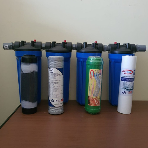 Paket Filter Air 4 Tahap untuk air kuning zat Besi, keruh dan berkapur Biru.jpg