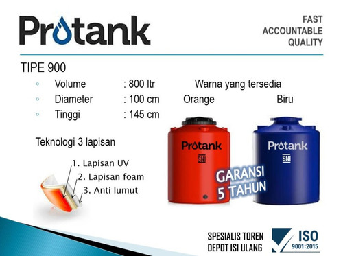 TOREN TANDON AIR 800 L PROTANK SETINGKAT PENGUIN SNI GARANSI.jpg