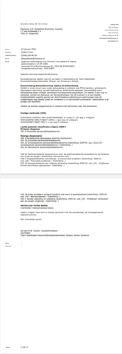 Uitschrijfbrief Dimence voor huisarts Curaçao.png