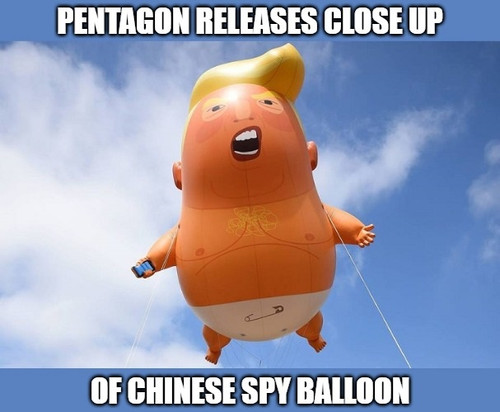 45 Chinese balloon meme