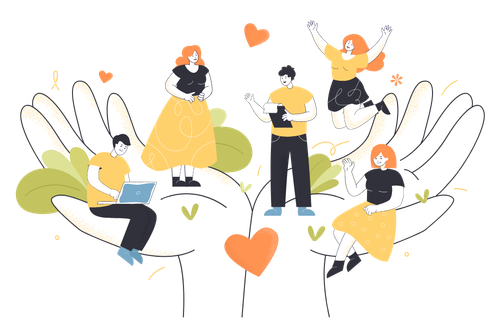 18734220 Tiny office employees working in abstract caring hands ai.png