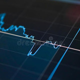 closeup graph binary option trading platform 144188001