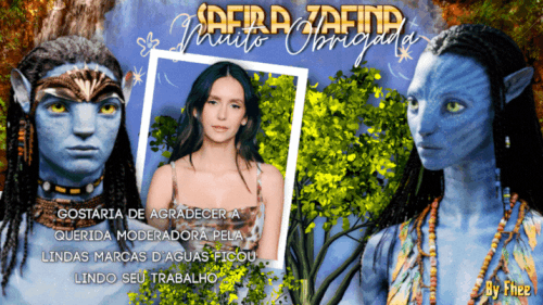 Agradecimento a moderadora Safira Zafina 2023.gif