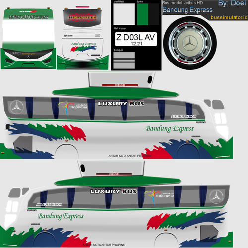 Livery Bussid Bandung Express HD.png