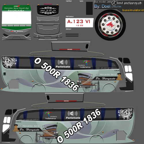 Livery Bussid Haryanto Becak HD.png