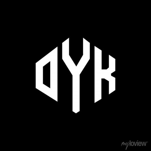 oyk letter logo design with polygon shape oyk polygon and cube shape logo design oyk hexagon vector .jpg