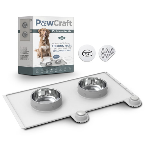 PawCraft Interactive Pet Communication Feeding Mat Dog Talking Button Set Dog Buttons Silicone Cat D.jpg