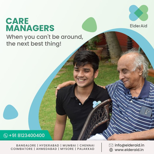 Care Managers are one point of contact for shopping, medical needs, bill payments, running errands or for anything else your elders need. 
Give your parents the pleasure of holistic care at www.elderaid.in
Contact us at +91 81234 00400