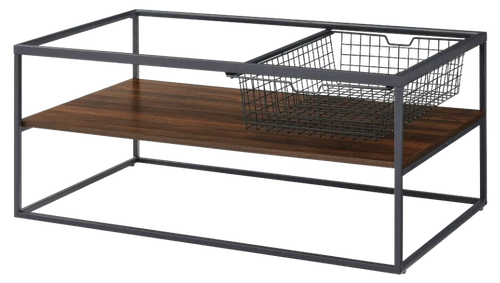 Coffee Table with Glass Top and Mesh Drawer 3.png