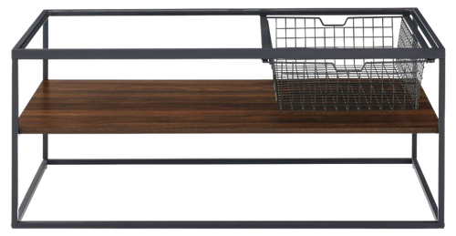 Coffee Table with Glass Top and Mesh Drawer 1.png