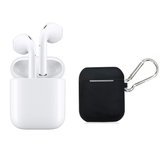 white earbud with black