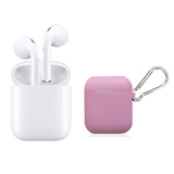 white earbud with Pink