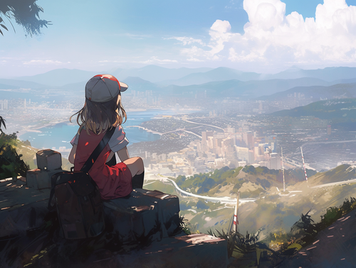 chowmeins playing on a mountain overlooking the city 8c770ae3 d60a 4c35 9416 3cde6b7040f2.png