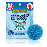 FROOT SOUR BLUE RAZZ GUMMY 100 MG