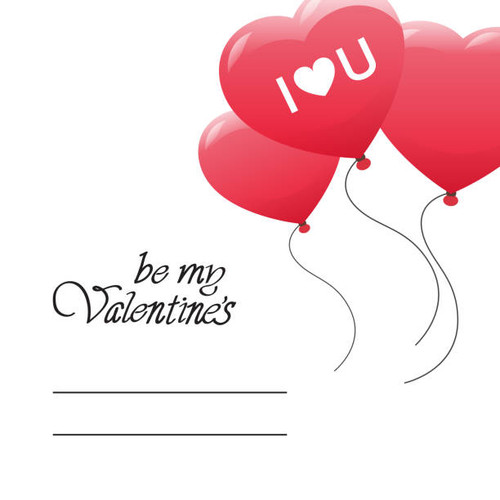 Be My Valentine Invitation Love Holiday Card On White Background With Copy Space Vector Illustration.jpg