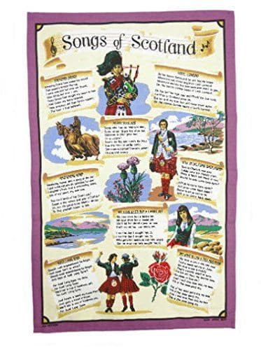 glen appin cotton songs of scotland tea towel brand new 3128 p.jpg