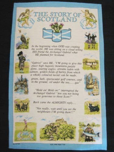 glen appin cotton story of scotland tea towel brand new 3129 p.jpg