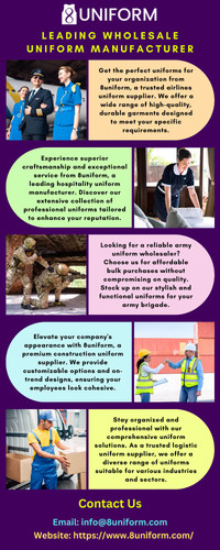8uniform: Trusted Wholesale Uniforms Manufacturer.jpg