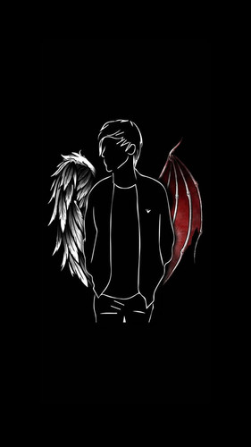 HD wallpaper devil angel black boy iphone love lucifer play boy sad wing.jpg