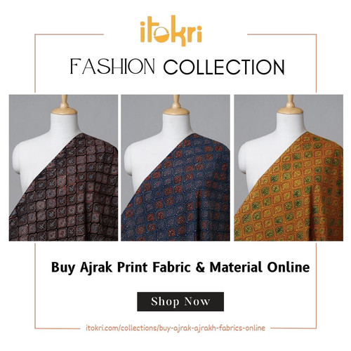 Buy Ajrak Print Fabric & Material Online.jpg