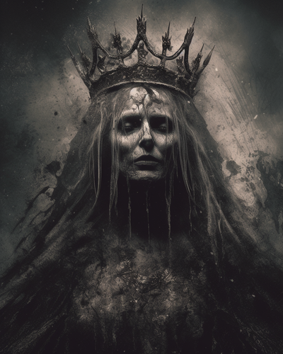 Shannanas86 black metal album cover. Queen of the dead. Monochr 4ffcc735 7e90 4325 b93e 747dd49a7caf.png