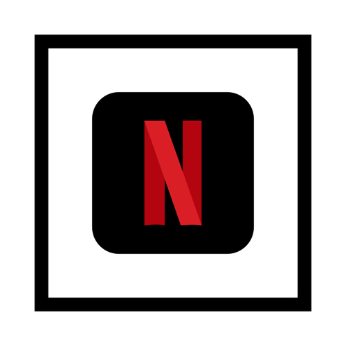 pattern netflix logo icon on white background free vector.png