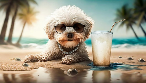vecteezy cute dog puddle wearing sun glasses enjoying on the beach 21794632 878.jpg