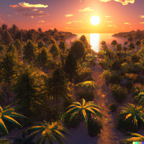 Tropical Sunrise Art Print.png