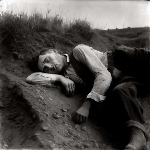 Zuzka Kubal a young sleeping laborer in a scarp by the field ph 5aa5018e bd9e 4745 b8a3 ffdc172a74e8.png