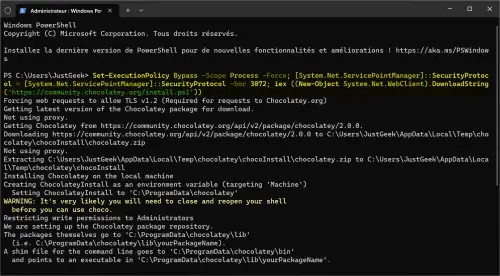 Chocolatey gestionnaire de paquets Windows.webp