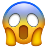 face screaming in fear