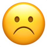frowning face