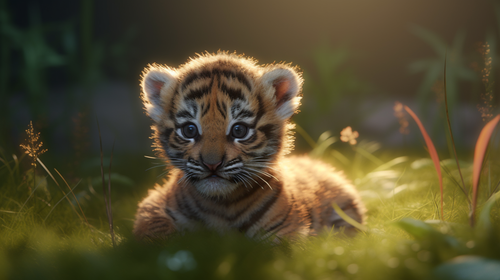 chowmeins Cute baby tiger with sunlight glow realistic renderin 9fca235c 9903 4eb3 8166 93c78885b71e.png