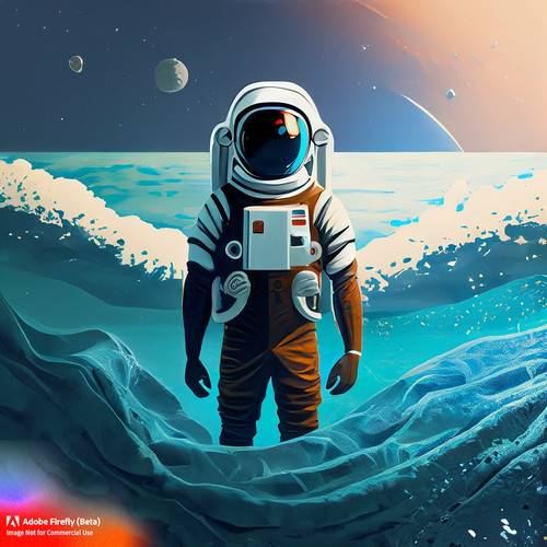 Firefly Astronaut in ocean created by mr X 83540.jpg