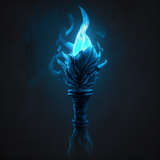 A blue flamed t 1
