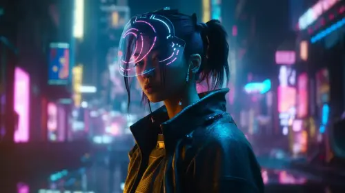 Manu23 a digital artist battling a rogue AI in cyberspace neon f5b3e8e8 5334 446b 982b 8dd70c64e154.webp