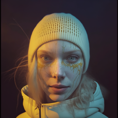 Ave a photograph of a woman transforming into an albino spider bd0cada4 f57c 45ef 8256 1f3a5ca3727e.png