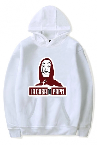 trendy money heist figure face printed long sleeve unisex casual pullover hoodie 1567846221422.webp