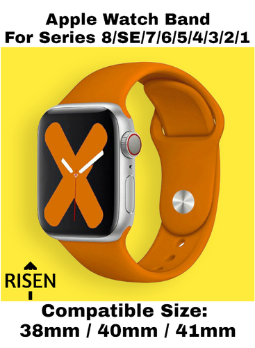 Dark orange silicone strap for apple watch band 45 mm variants 39.png