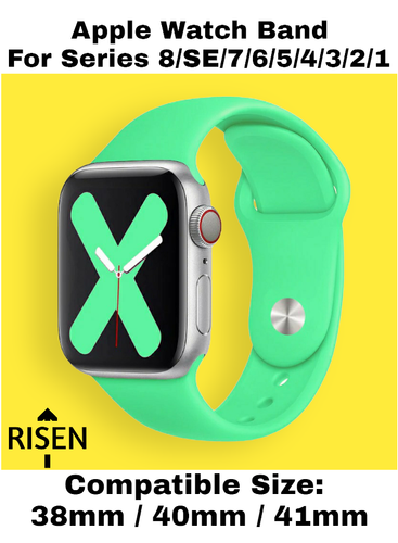 Spearmint silicone strap for apple watch band 45 mm variants 43.png