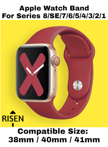 Rose Red silicone strap for apple watch band 45 mm variants 29.png