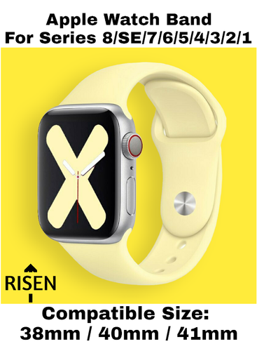 Lemon Cream silicone strap for apple watch band 45 mm variants 52.png