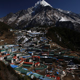 Namche Bazaar with Thamserku 6608m