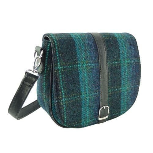 ladies harris tweed shoulder bag in blue with turquoise overcheck lb1000 col119 4713 p.jpg