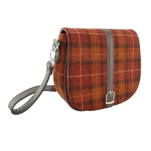 ladies harris tweed shoulder bag in brown with orange overcheck lb1000 col 92 4724 p.jpg