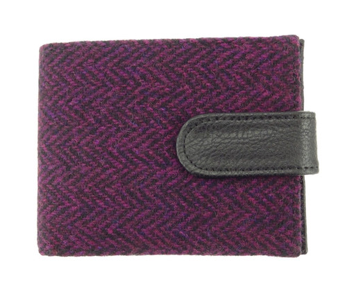 gents harris tweed barra wallet with coin section in burgundy herringbone lb2105 col67 5022 p.jpg