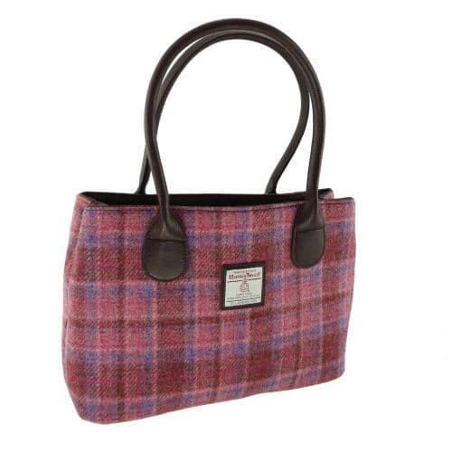 harris tweed cassley classic handbag in pink check lb1003 col 103 8505 p.jpg