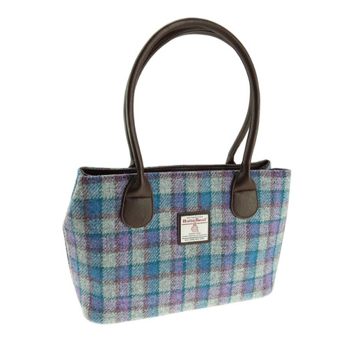 harris tweed cassley classic handbag in blue purple check on grey lb1003 col 98 4744 p.jpg