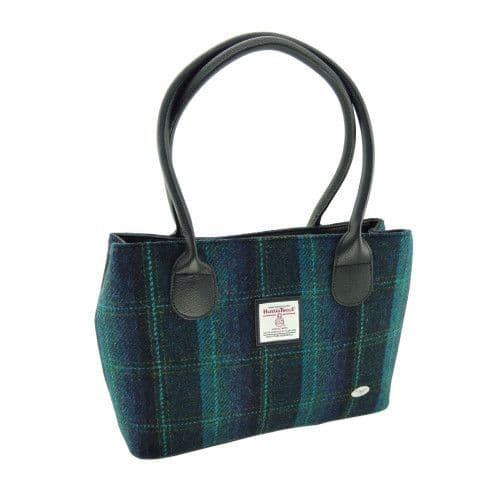 harris tweed cassley classic handbag in blue with turquoise overcheck lb1003 col 119 8510 p.jpg
